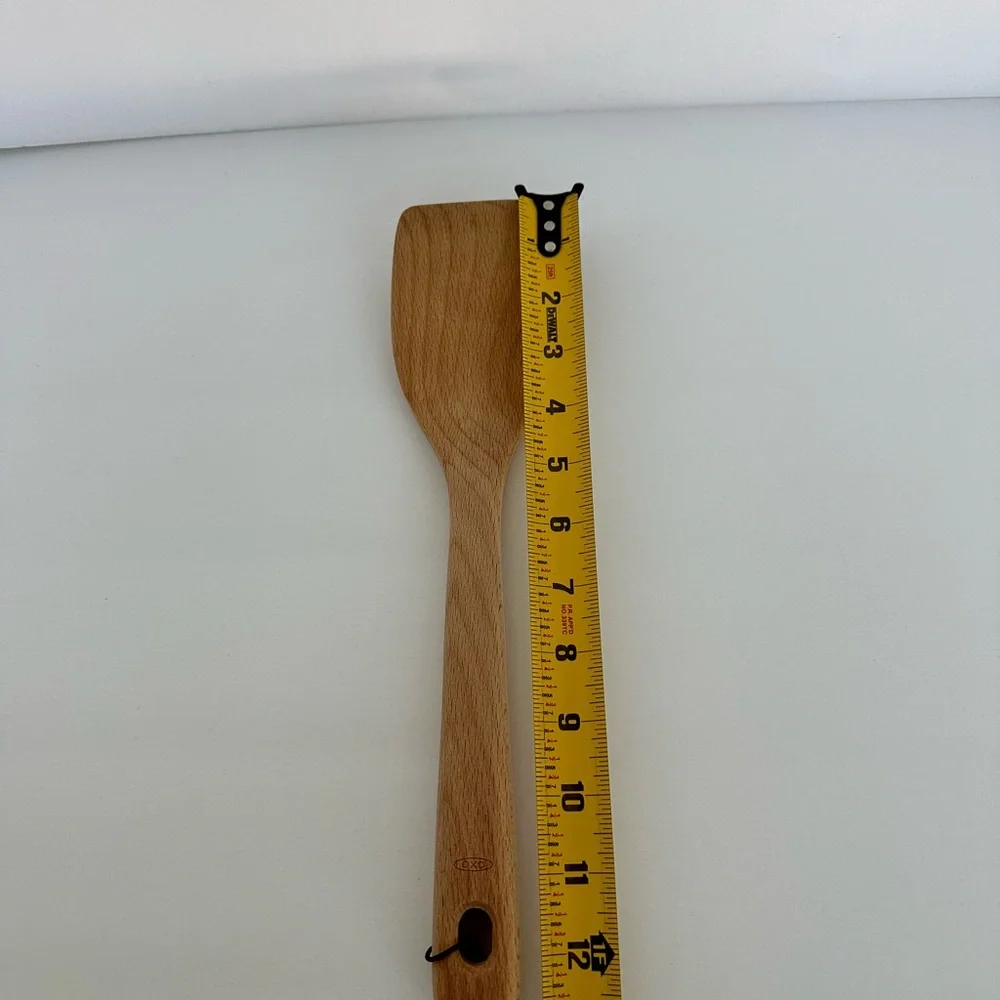 NWOT OXO Wooden sauté one peace cookware paddle hanging hole allows for storage